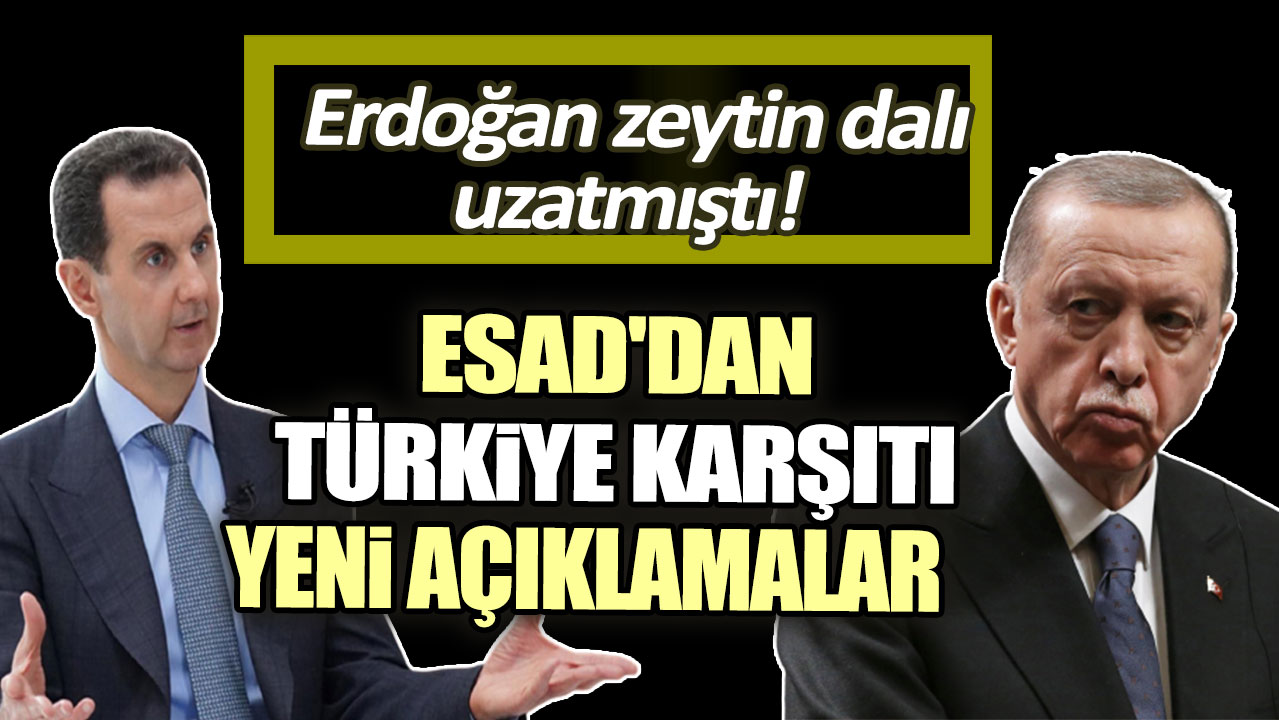 Erdoğan zeytin dalı uzatmıştı! Esad'dan Türkiye karşıtı yeni açıklamalar