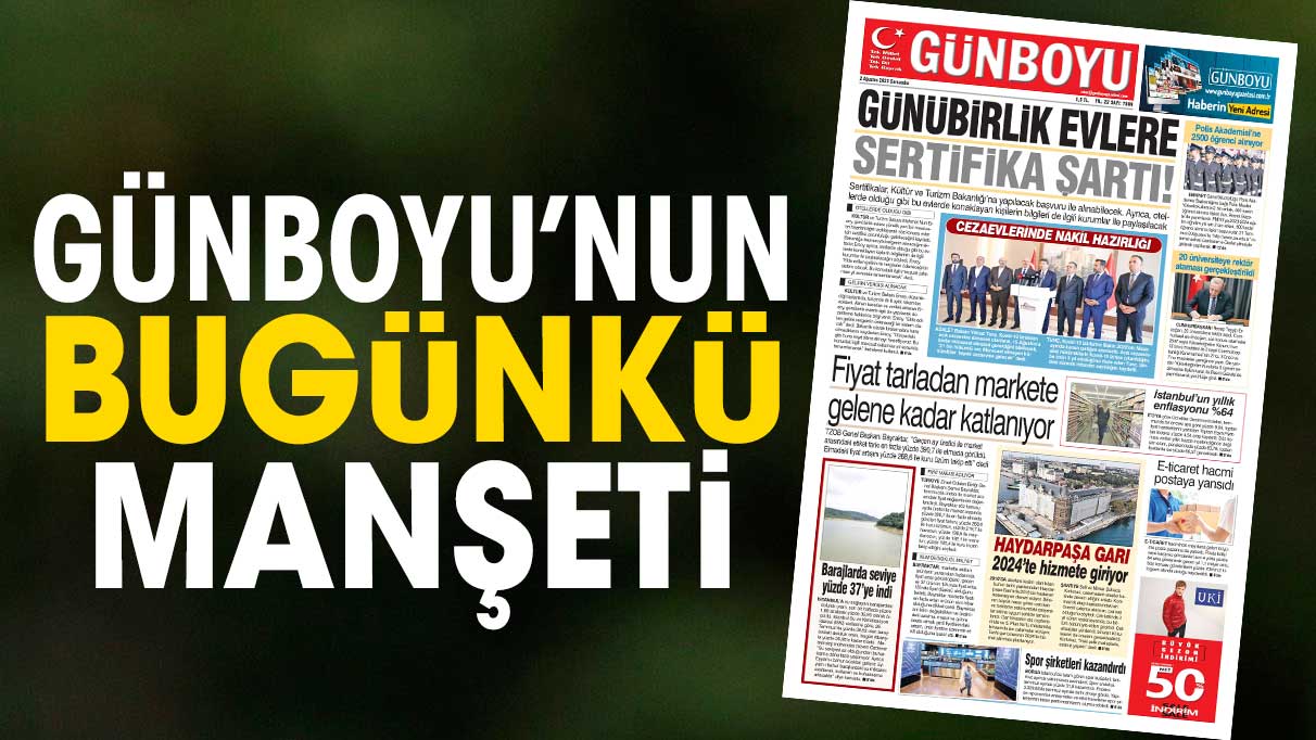 2 Ağustos 2023 Gazetesi