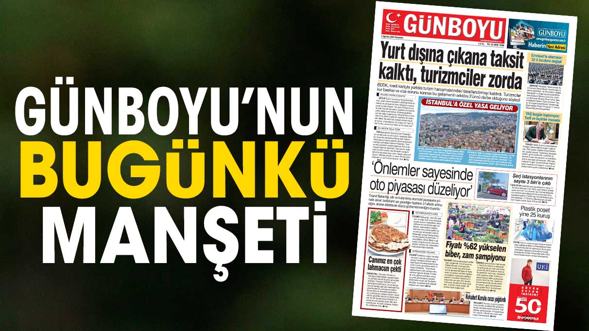 3 Ağustos Günboyu Gazetesi