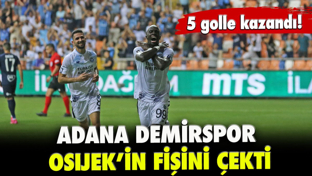 Adana Demirspor Osijek'in fişini ilk maçta çekti!