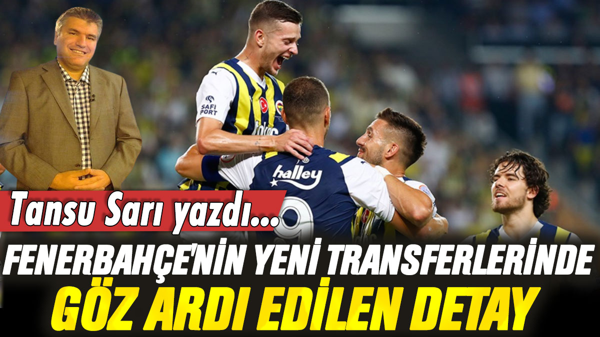 Fenerbahçe'nin yeni transferlerinde göz ardı edilen detay: Tansu Sarı açıkladı