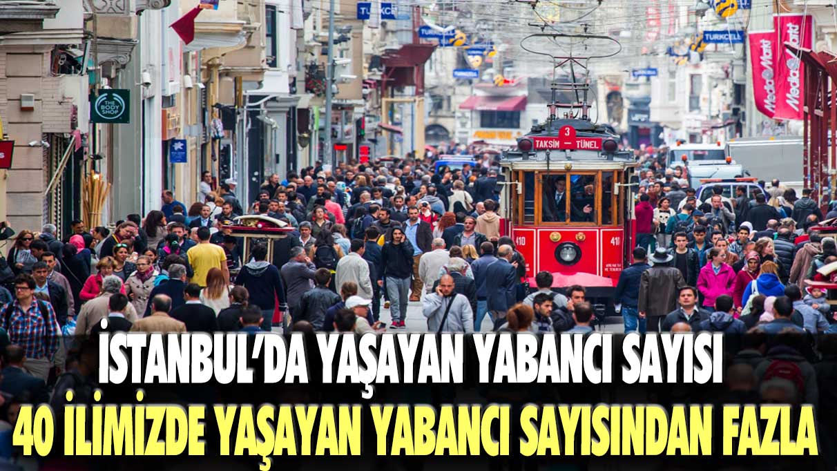 İstanbul’da yaşayan yabancı sayısı 40 ilimizde yaşayan yabancı sayısından fazla