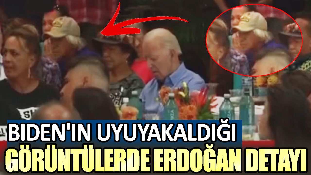 Biden'in uyuyakaldığı görüntülerde Erdoğan detayı
