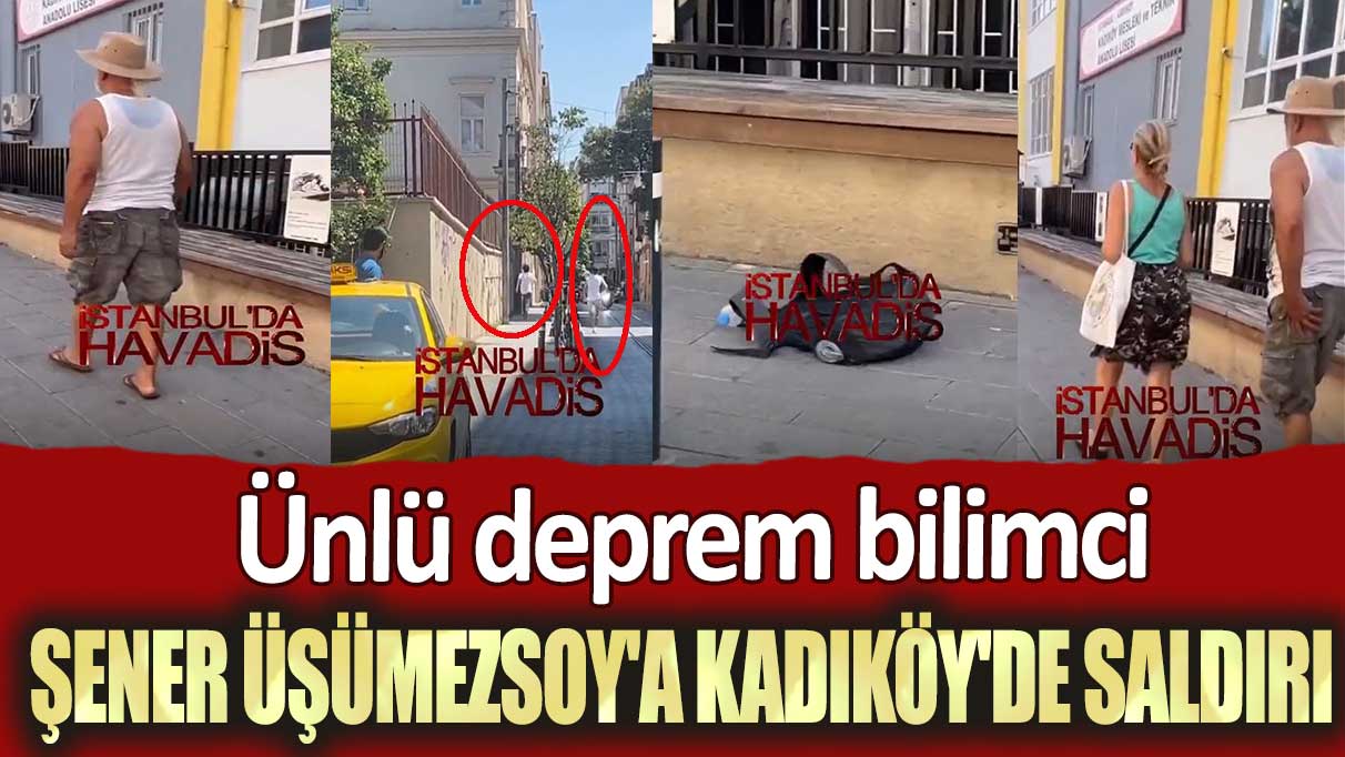 Kadıköy'de ünlü deprem bilimci Şener Üşümezsoy'a Kadıköy'de saldırı