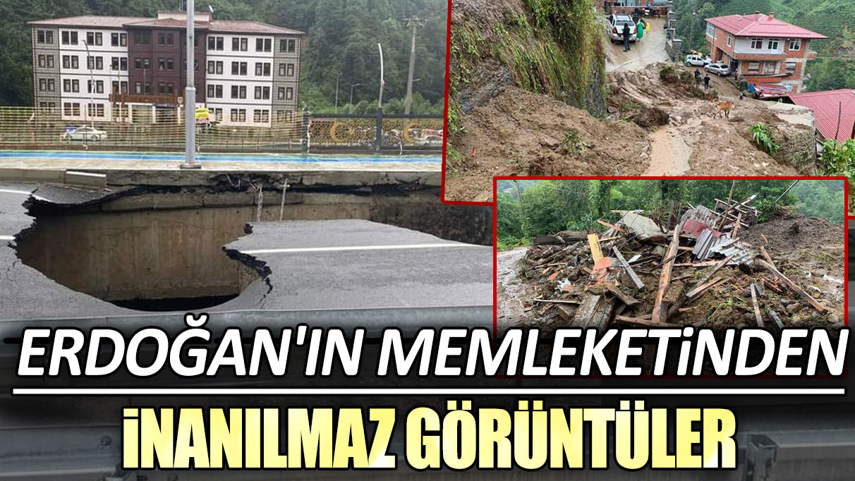 Erdoğan'ın memleketinden inanılmaz görüntüler