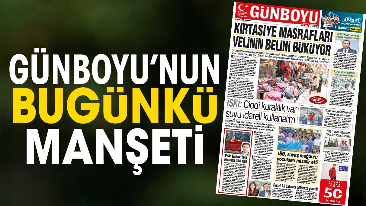 26 Ağustos 2023 Gazetesi