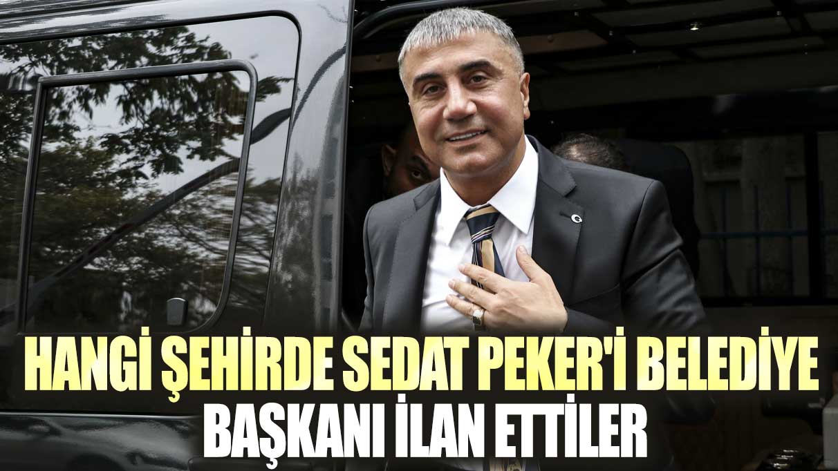 Hangi şehirde Sedat Peker'i belediye başkanı ilan ettiler
