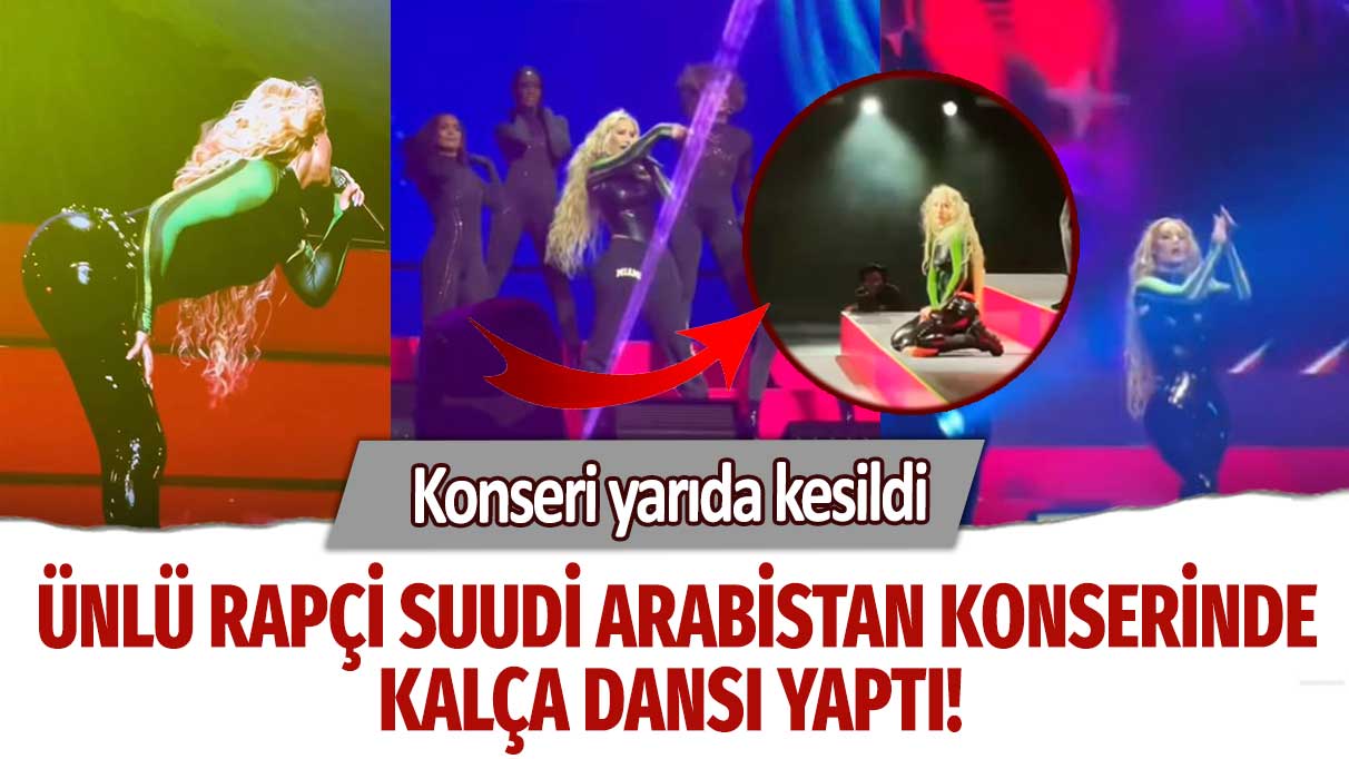 Ünlü rapçi Iggy Azalea  Suudi Arabistan konserinde kalça dansı yaptı! Konseri yarıda kesildi