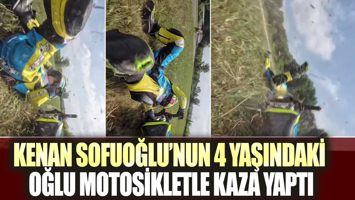 Kenan Sofuoğlu'nun küçük oğlu Zayn motosiklet kazası yaptı!