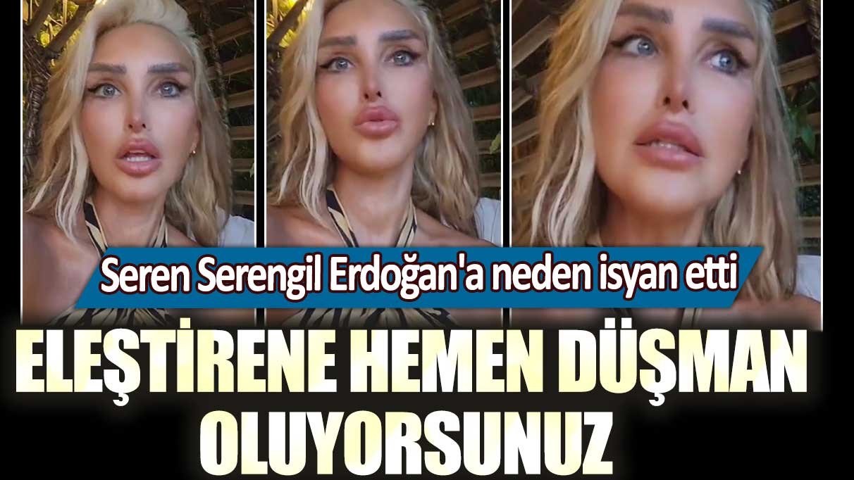 Seren Serengil Erdoğan'a neden isyan etti: Eleştirene hemen düşman oluyorsunuz