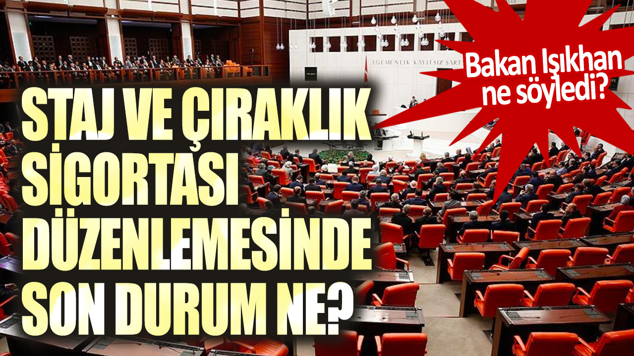 Staj ve çıraklık sigortası düzenlemesinde son durum ne?