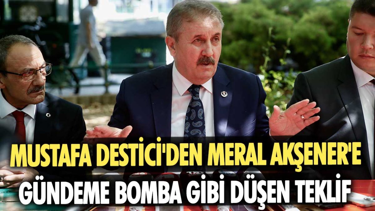 Mustafa Destici'den Meral Akşener'e gündeme bomba gibi düşen teklif