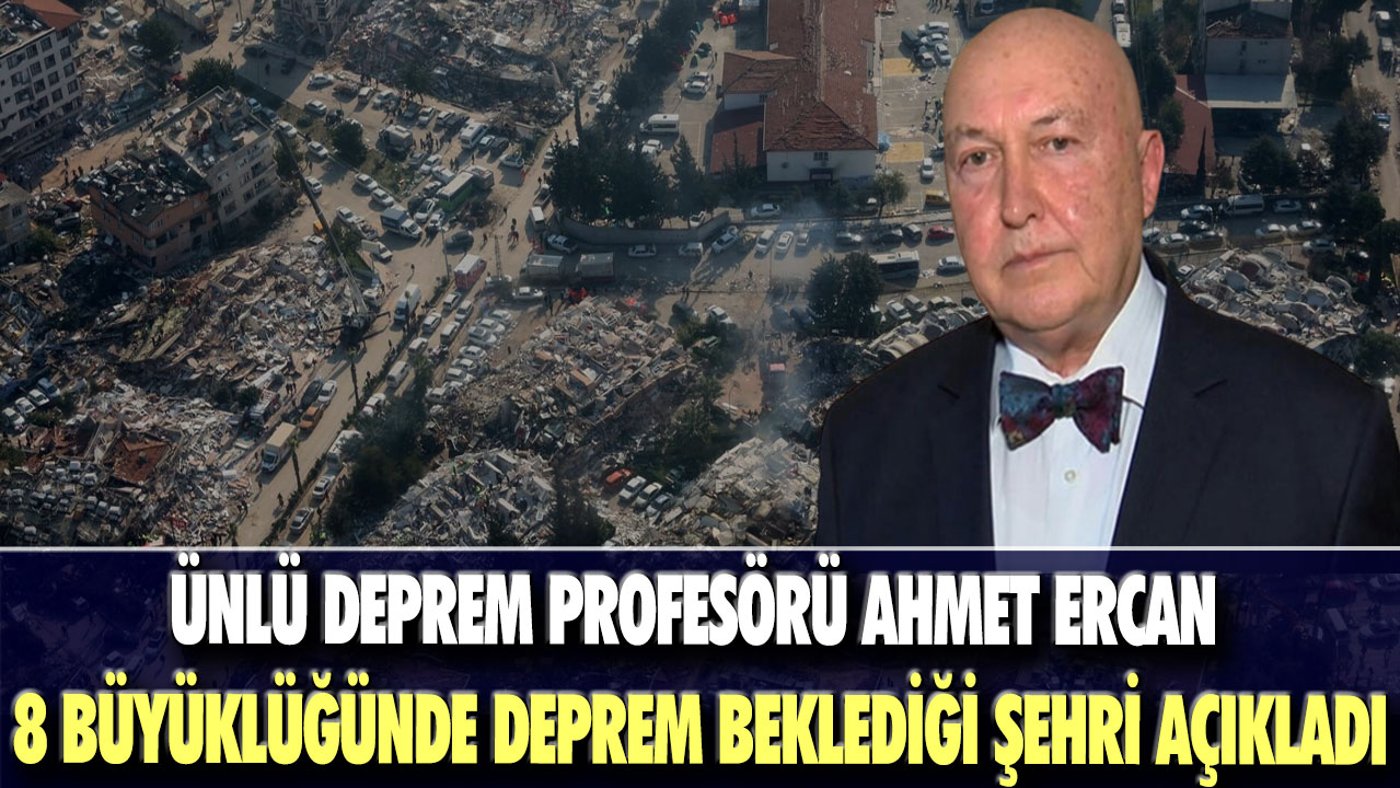 Ünlü deprem profesörü Ahmet Ercan 8 büyüklüğünde deprem beklediği şehri açıkladı