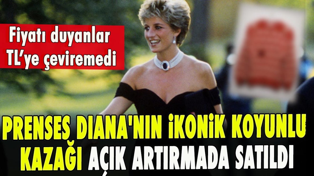 Prenses Diana'nın ikonik koyunlu kazağı açık artırmada satıldı