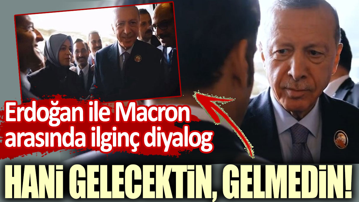 Erdoğan ile Macron arasında ilginç diyalog: Hani gelecektin, gelmedin!