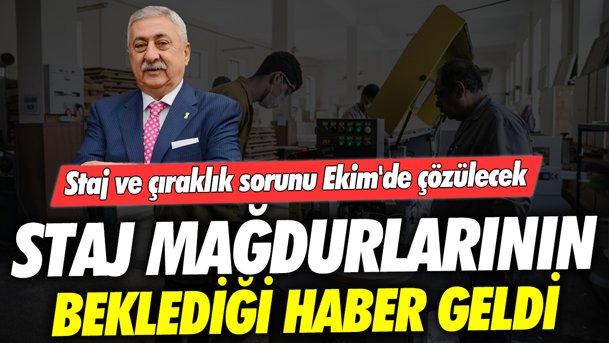 Staj mağdurlarının beklediği haber: Staj ve çıraklık sorunu Ekim'de çözülecek