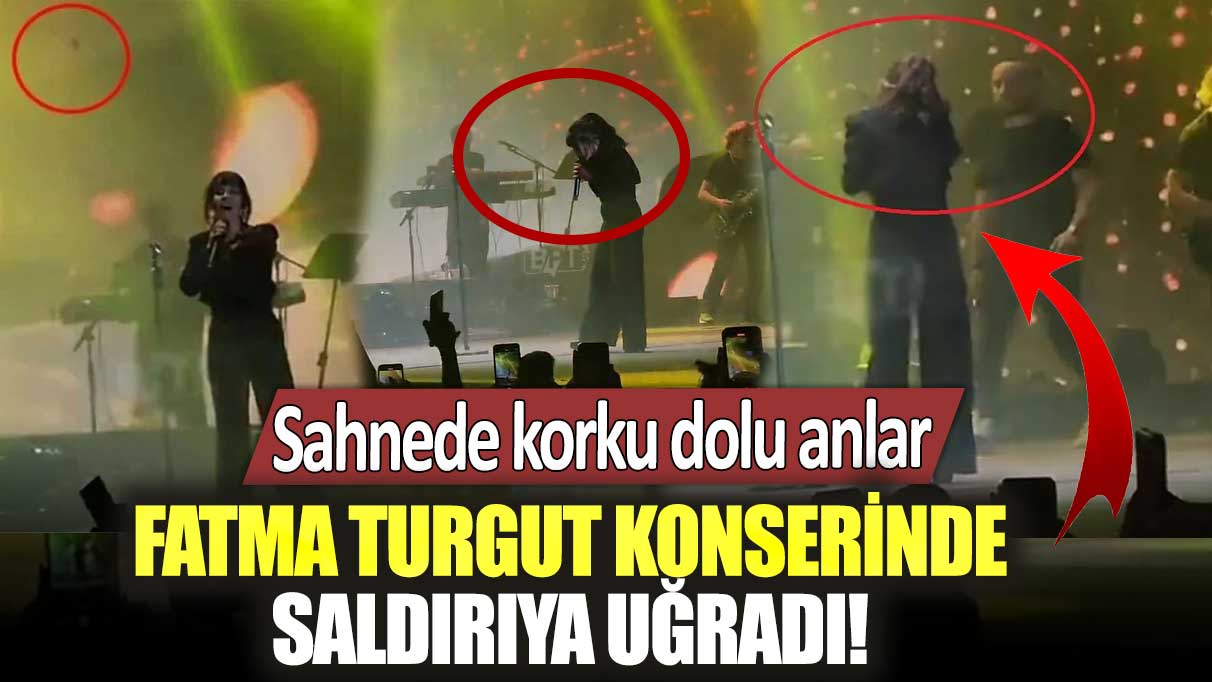 Fatma Turgut konserinde çirkin saldırıya uğradı! Sahnede korku dolu anlar yaşandı