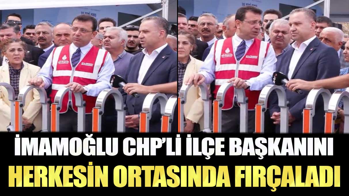 İmamoğlu, CHP Sultangazi İlçe Başkanı Kemal Avseren'i herkesin ortasında fırçaladı