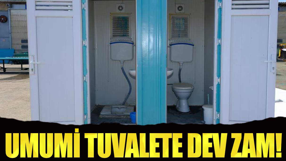 Eskişehir’de umumi tuvalete dev zam!
