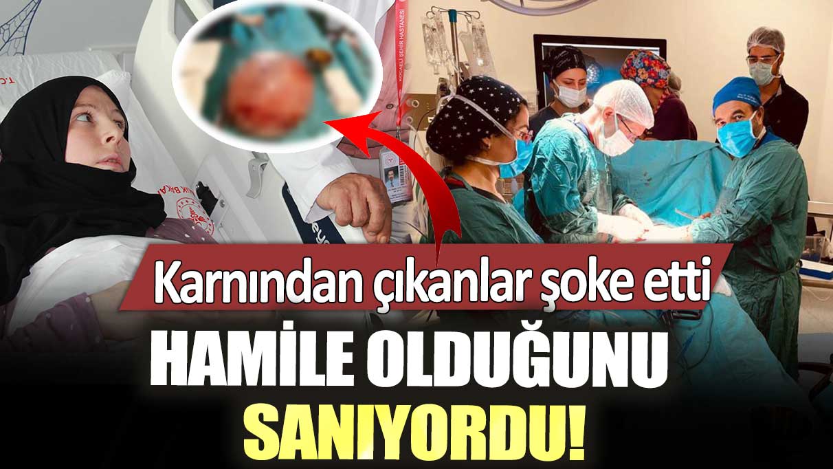 Hamile olduğunu sanıyordu! Karnından çıkanlar şoke etti