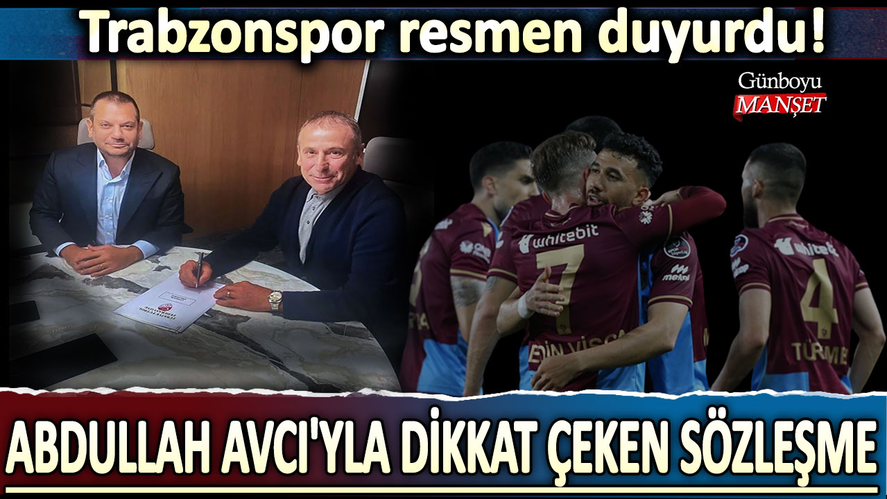 Trabzonspor resmen duyurdu! Abdullah Avcı'yla dikkat çeken sözleşme