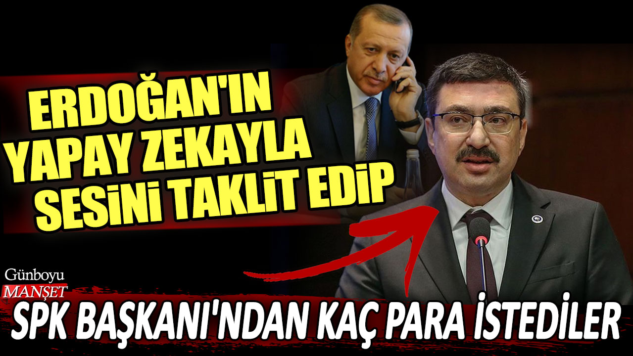 Erdoğan'ın yapay zekayla sesini taklit edip SPK Başkanı'ndan kaç para istediler