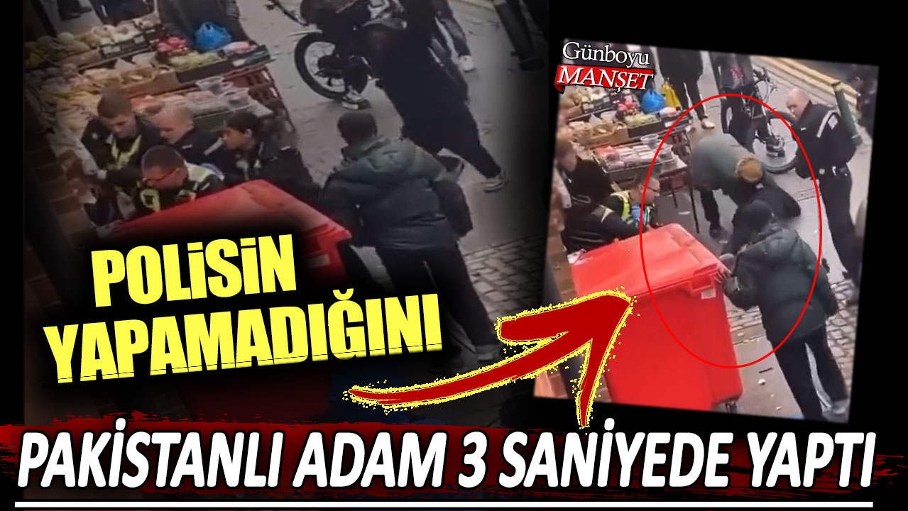 İngiliz polisin yapamadığını Pakistanlı adam 3 saniyede yaptı