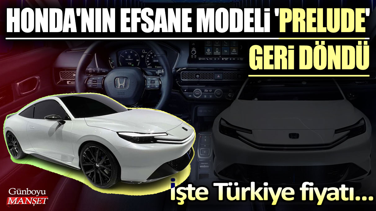 Honda'nın efsane modeli 'Prelude' geri döndü: İşte Türkiye fiyatı...