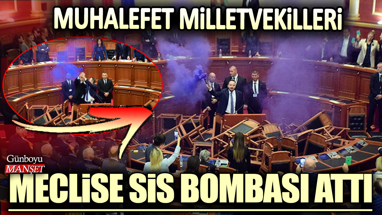 Muhalefet milletvekilleri meclise sis bombası attı