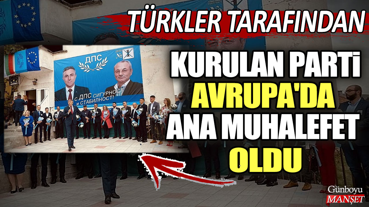 Türkler tarafından kurulan parti Avrupa'da ana muhalefet oldu