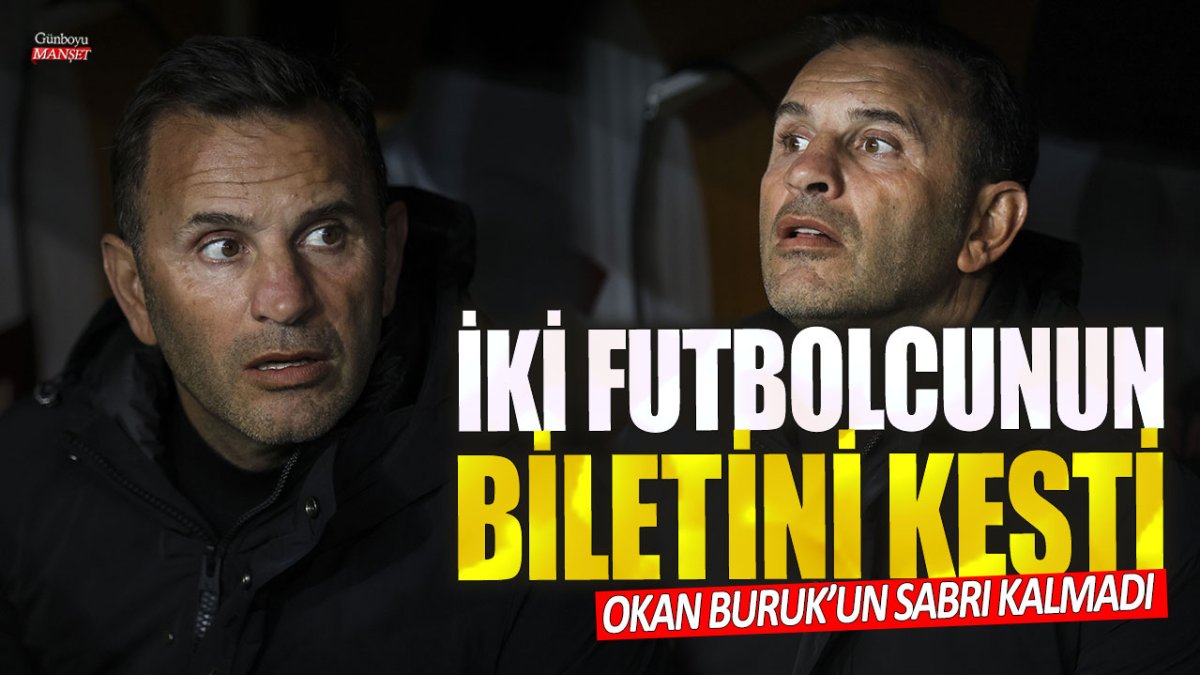 Okan Buruk’un sabrı kalmadı! Galatasaray’da iki futbolcunun biletini kesti