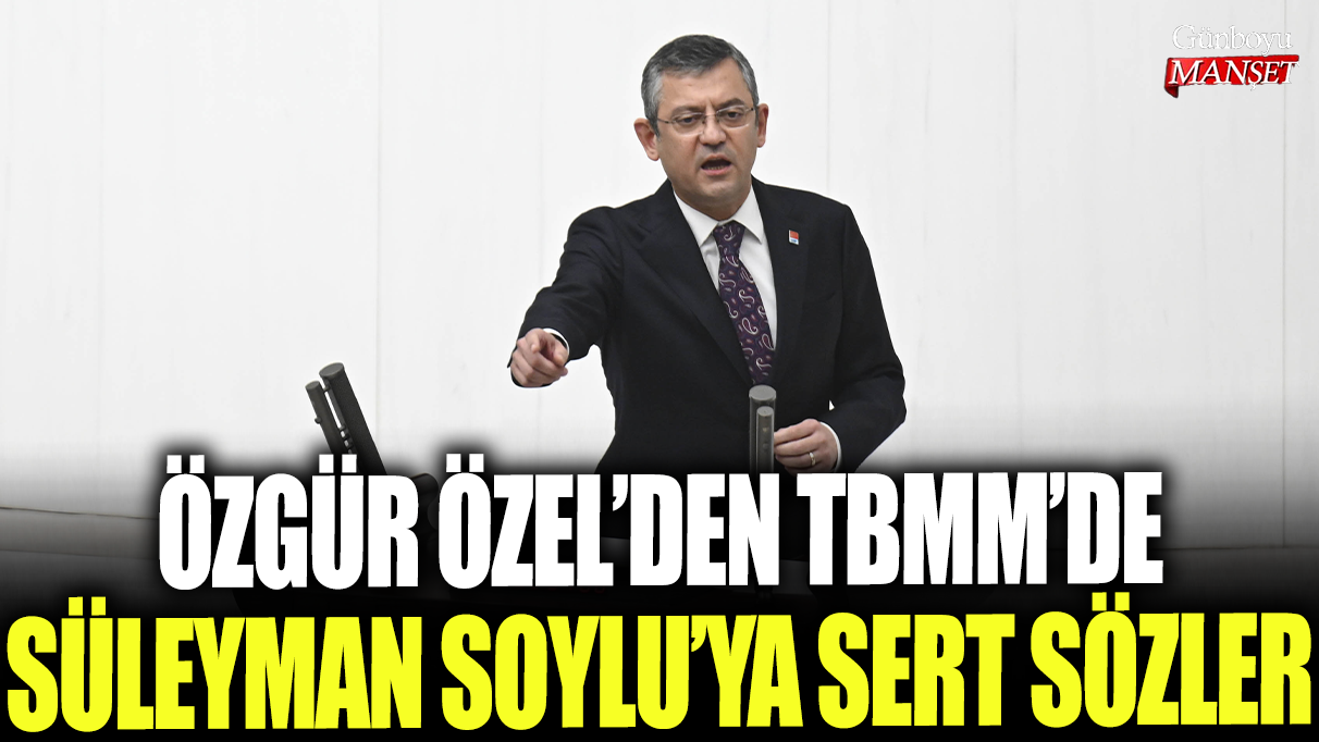 Özgür Özel'den TBMM'de Süleyman Soylu'ya sert sözler