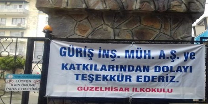 Aydın'da jeotermal şirketine teşekkür pankartı kaldırıldı
