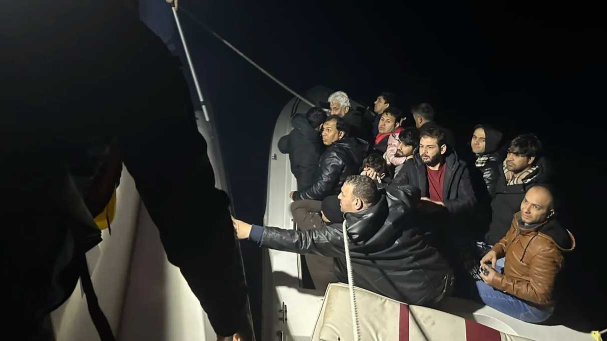Bodrum açıklarında 67 kaçak göçmen yakalandı