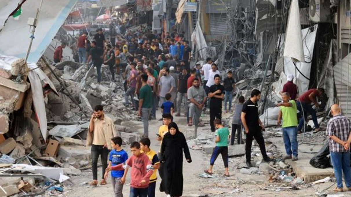 DSÖ: Gazze nüfusunun yüzde 90'ı yerinden edildi