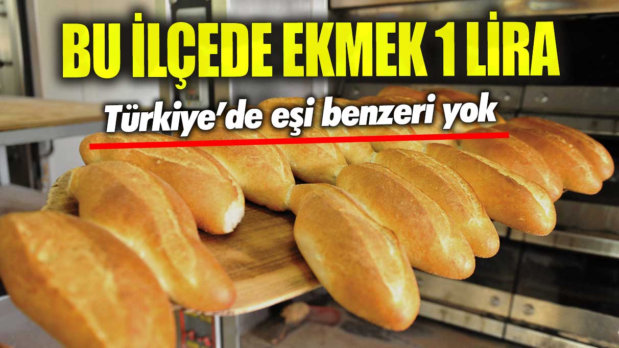 Bu ilçede ekmek 1 lira! Türkiye’de eşi benzeri yok