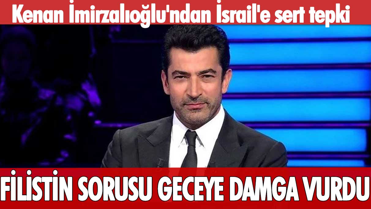 Kenan İmirzalıoğlu’nun Filistin sorusu sonrası konuşması dikkat çekti