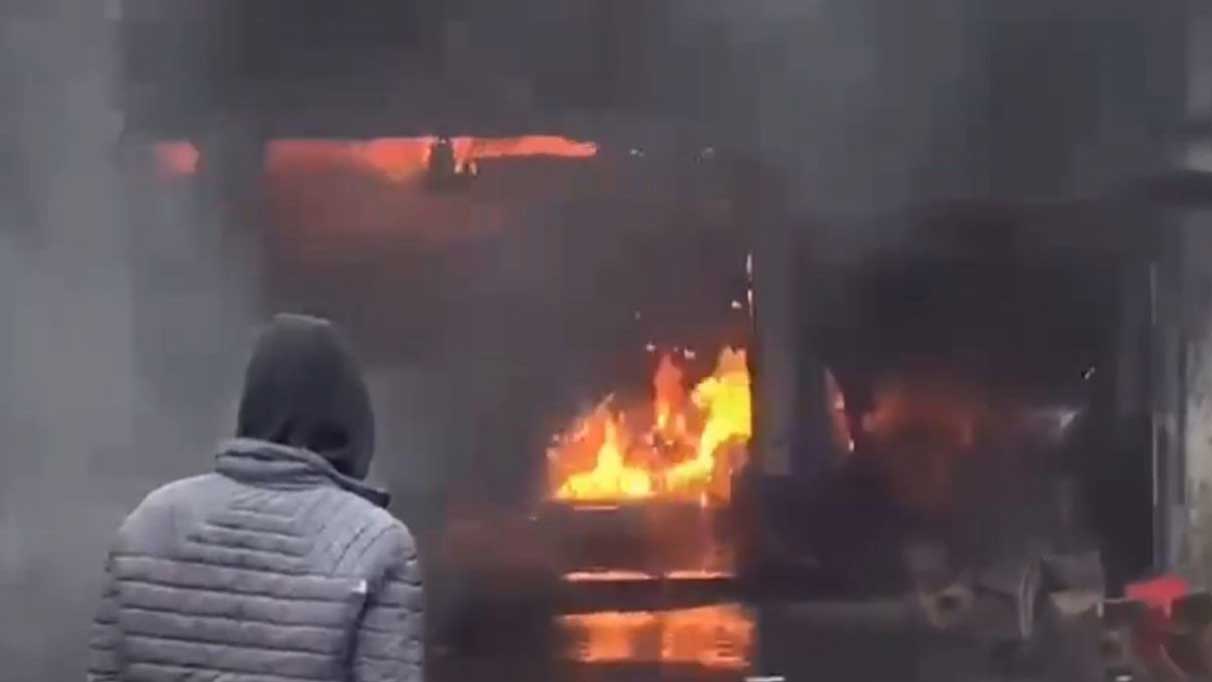 Şanlıurfa’da yangın sonrası tüp tankeri patladı