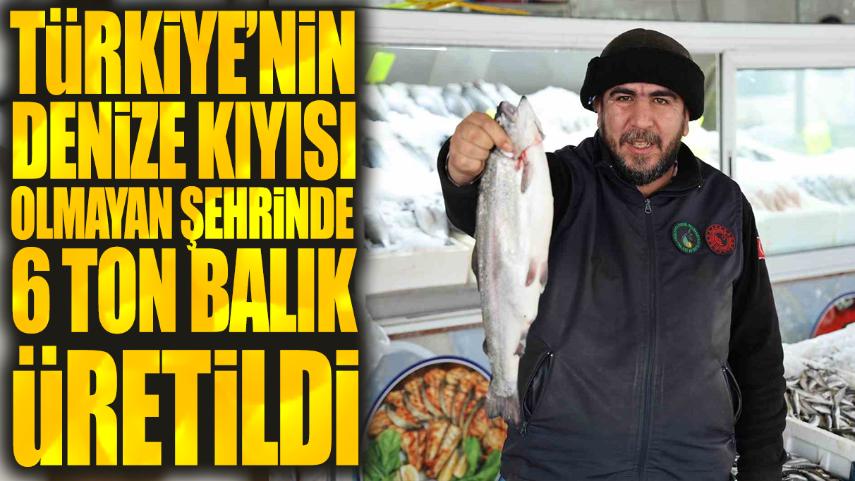 Türkiye'nin denize kıyısı olmayan şehrinde 6 ton balık üretildi!