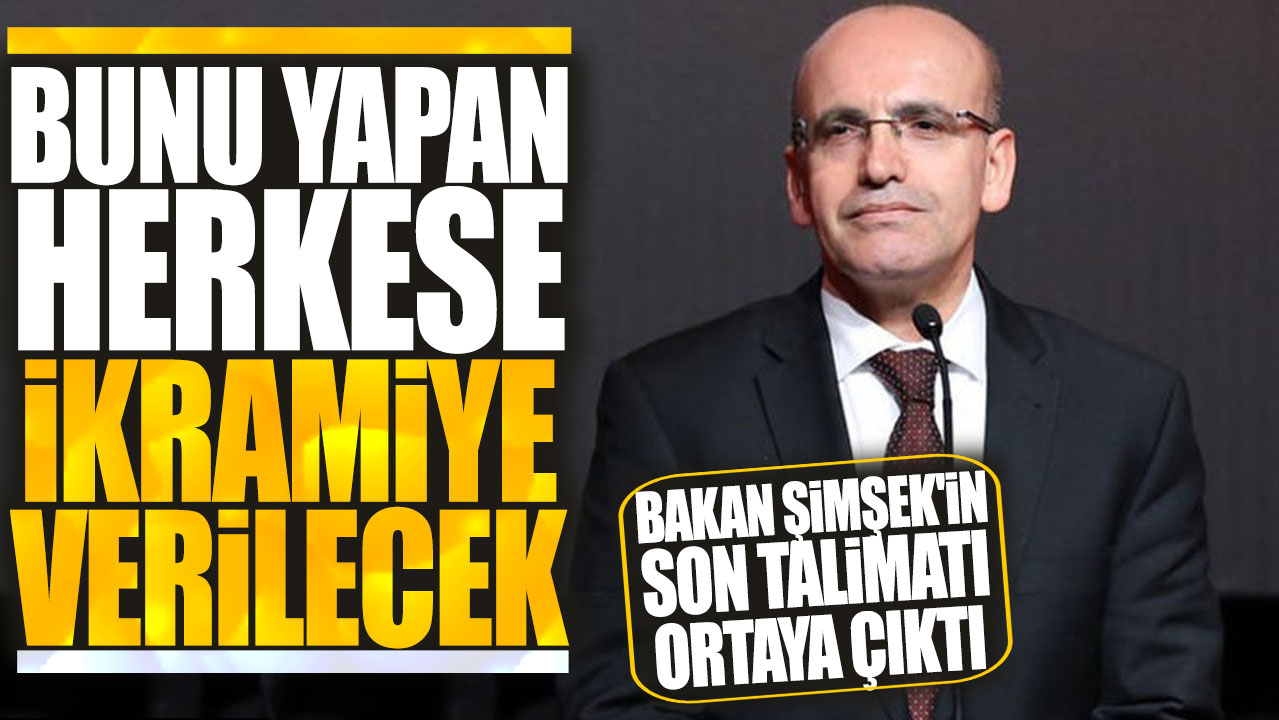 Bunu yapan herkese ikramiye verilecek: Bakan Mehmet Şimşek'in son talimatı ortaya çıktı