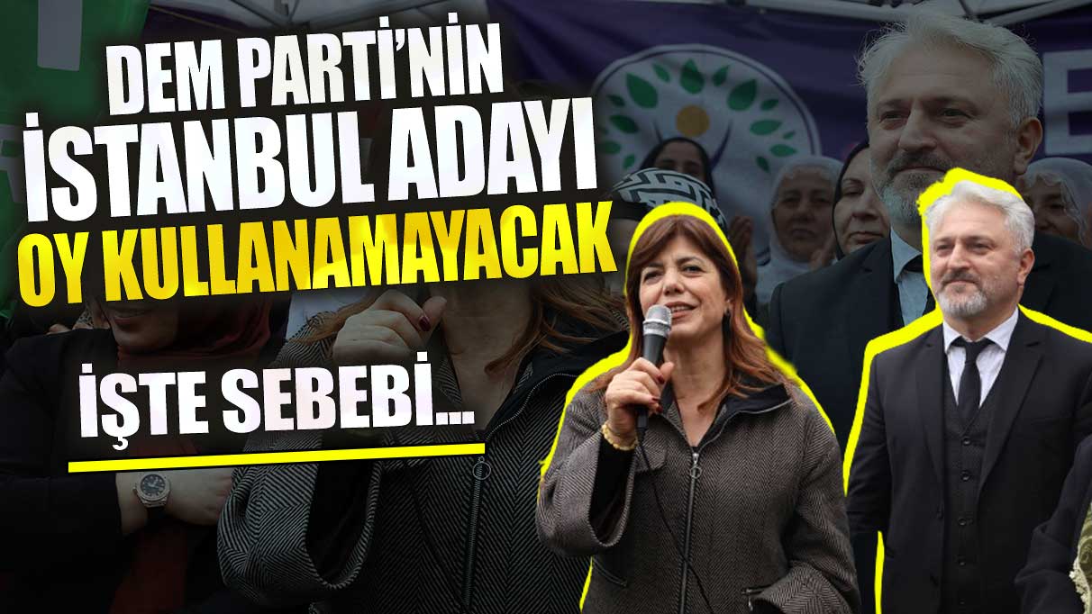 DEM Parti’nin İstanbul Adayı Meral Danış oy kullanamayacak! İşte sebebi