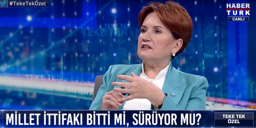 Akşener: "Erdoğan bir daha seçilemez"
