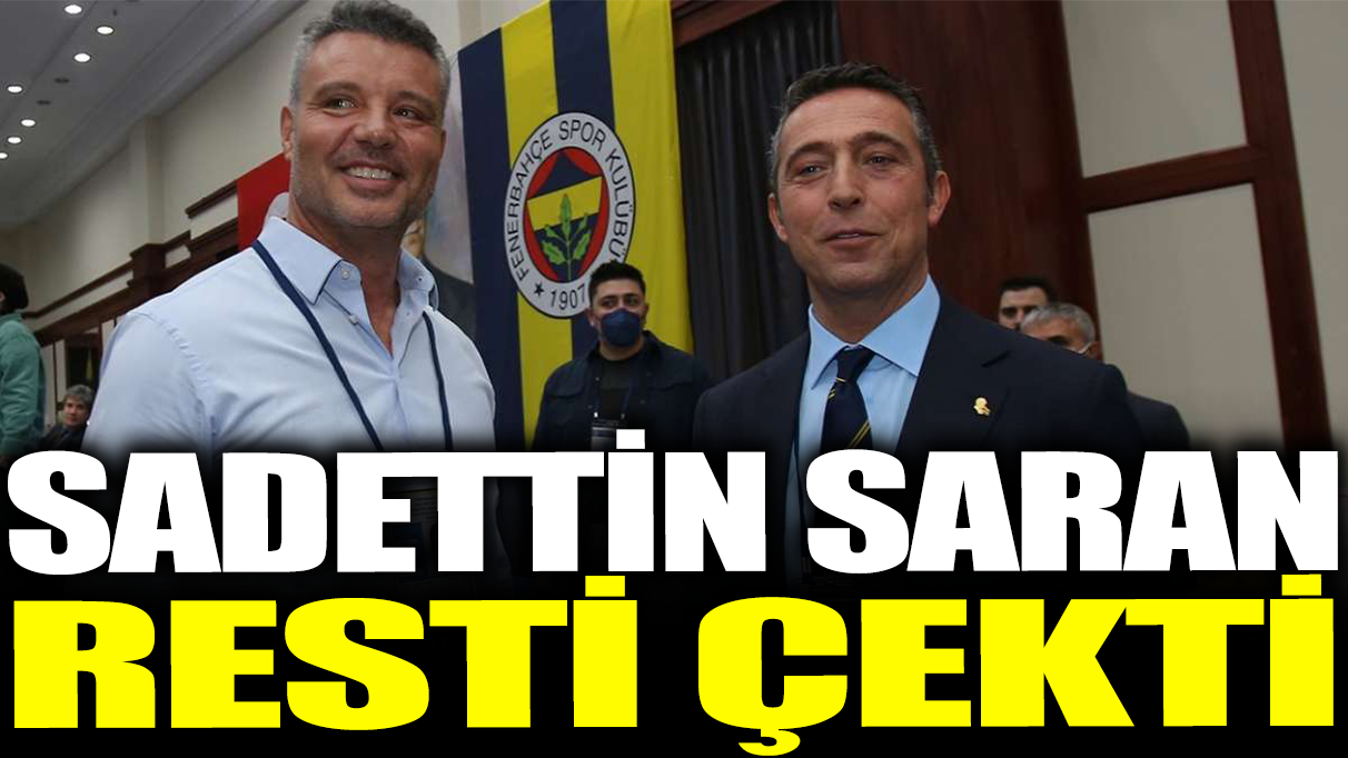 Sadettin Saran resti çekti!