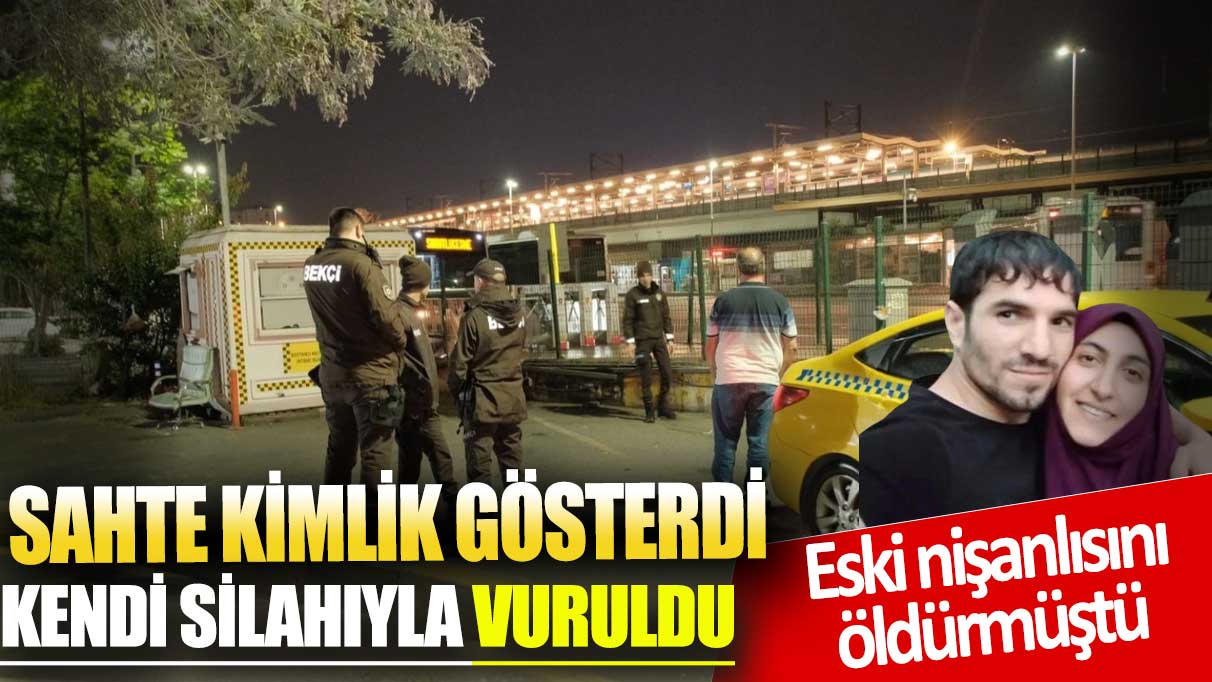 Nişanlısını öldüren firari polisten kaçarken kendi silahıyla vurularak öldü