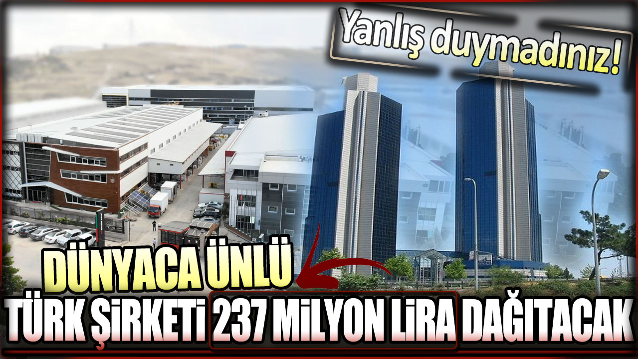 Ünlü Türk şirketi Yünsa 237 milyon lira kar payı dağıtacak!