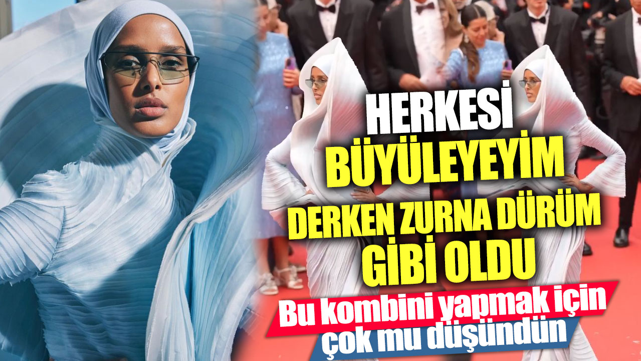 Rawdah Mohamed’i kat kat olan kombiniyle kimse tanımadı! Cannes ilginç anlara sahne oldu