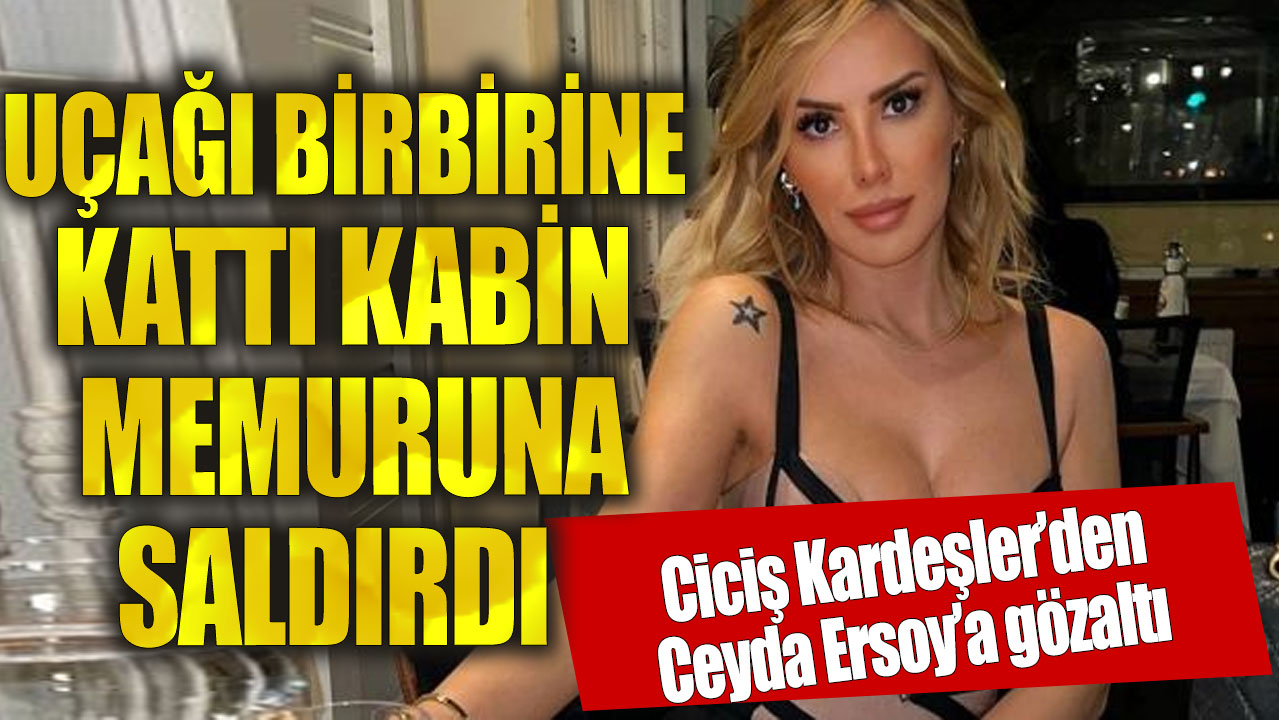 'Ciciş kardeşler'den Ceyda Ersoy uçakta kabin memuruna saldırdı!