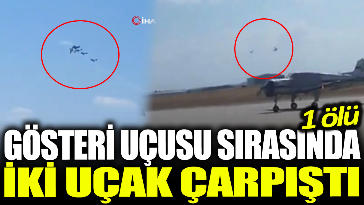 Portekiz'de gösteri uçuşu sırasında iki uçak çarpıştı: 1 ölü