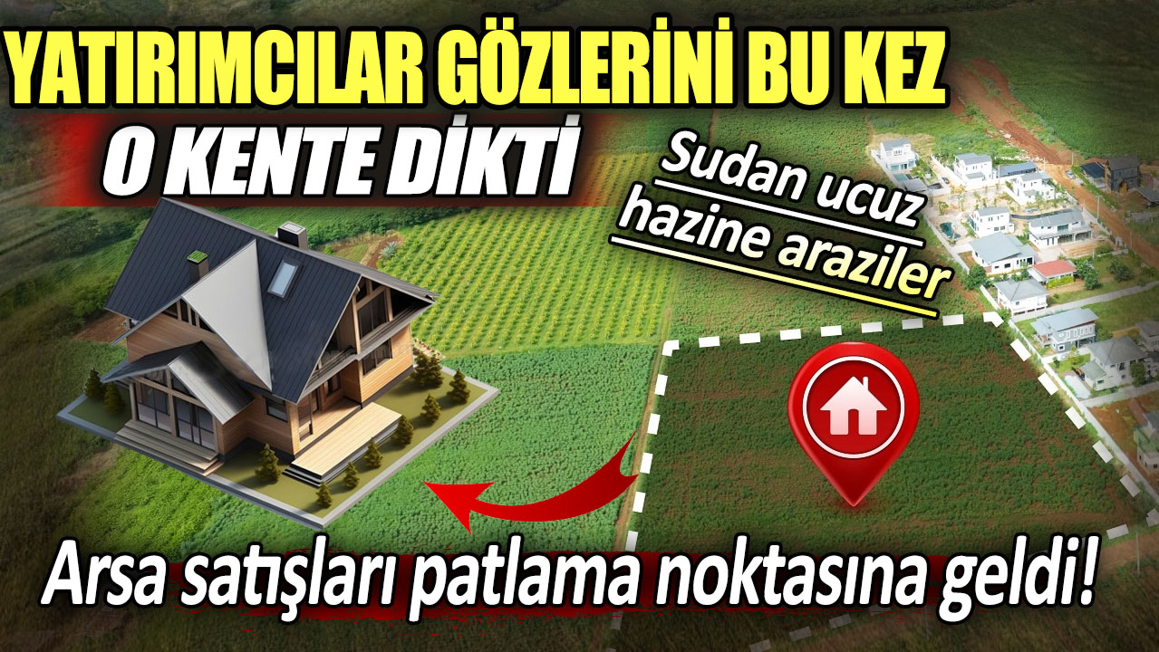 Yatırımcılar gözlerini o kente dikti: Arsa satışları patlama noktasına geldi