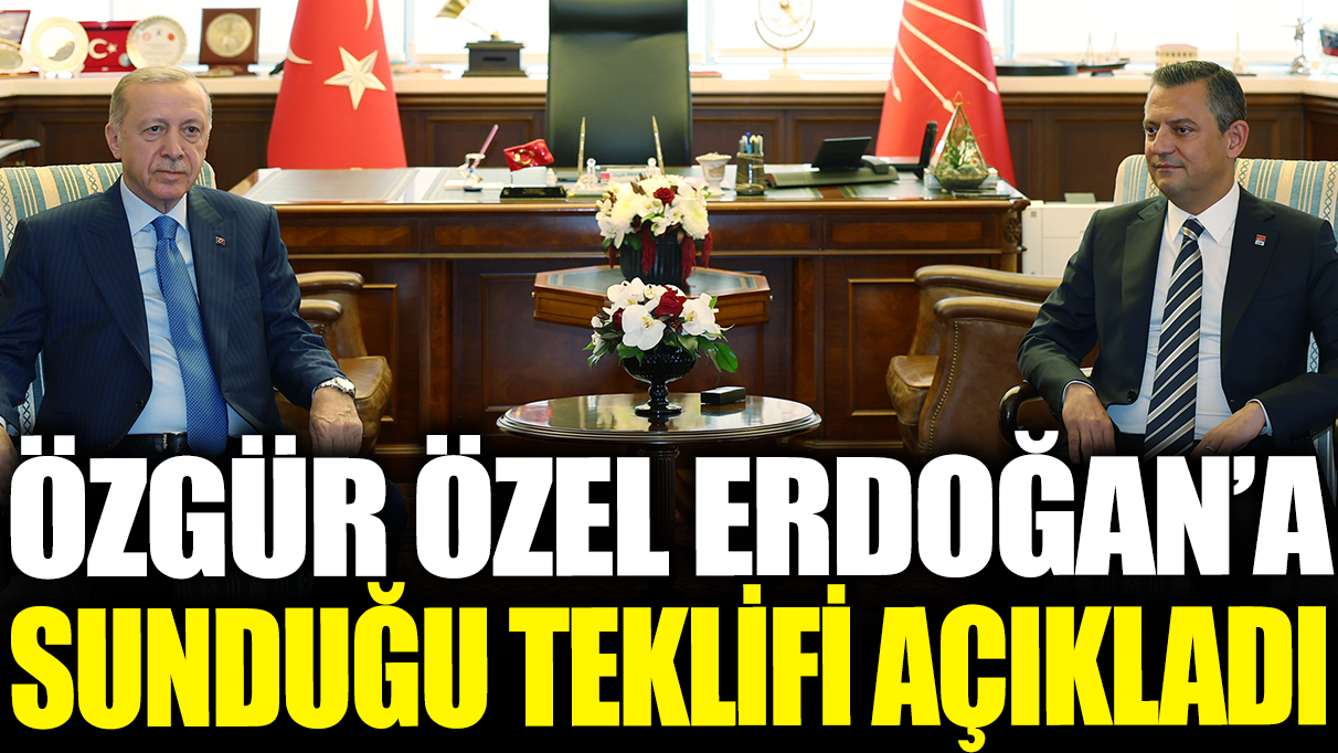 Özgür Özel Erdoğan'a sunduğu teklifi açıkladı